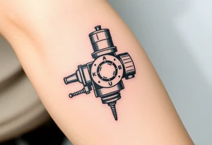 Antique medical equipment tattoo idea