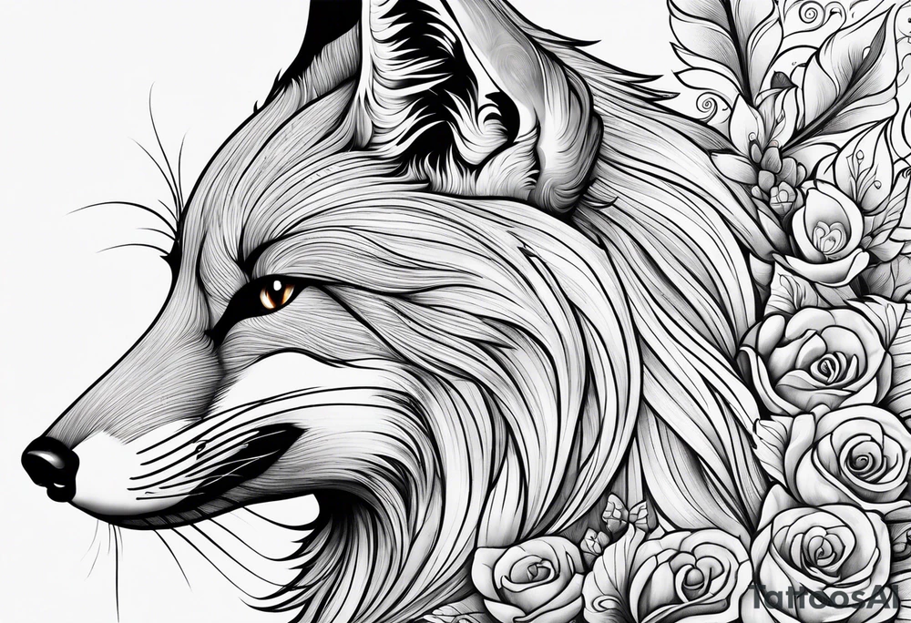 strength, small, nuanced, fox, elegant, armenian tattoo idea