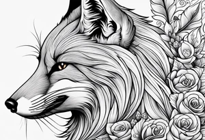 strength, small, nuanced, fox, elegant, armenian tattoo idea