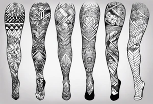 Full leg tattoo design tattoo idea