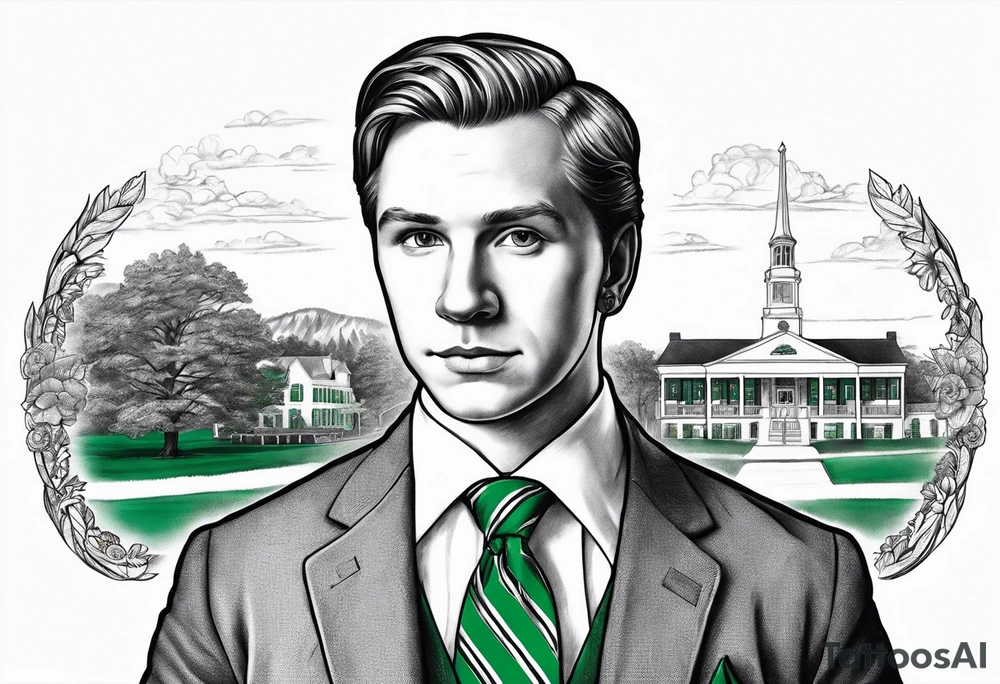 Joseph Smith Jr. wearing a Dartmouth College alumni shirt tattoo idea