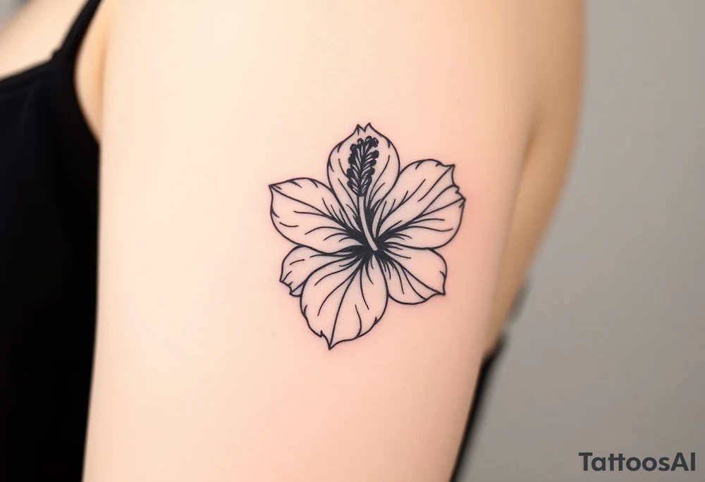 Hibiscus tattoo idea