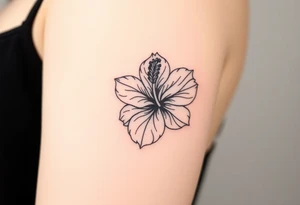 Hibiscus tattoo idea