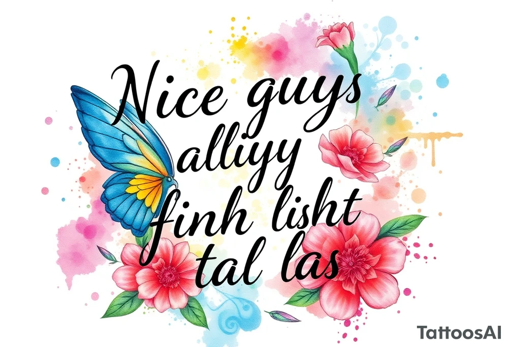 Nice guys always finish last tattoo idea