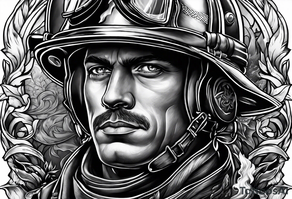 Firefighter rebirth tattoo idea