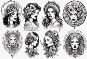 Beautiful Ukrainian Woman tattoo idea