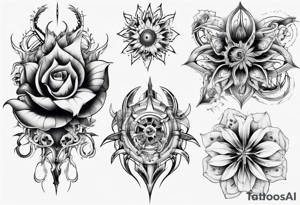 flower tattoo idea