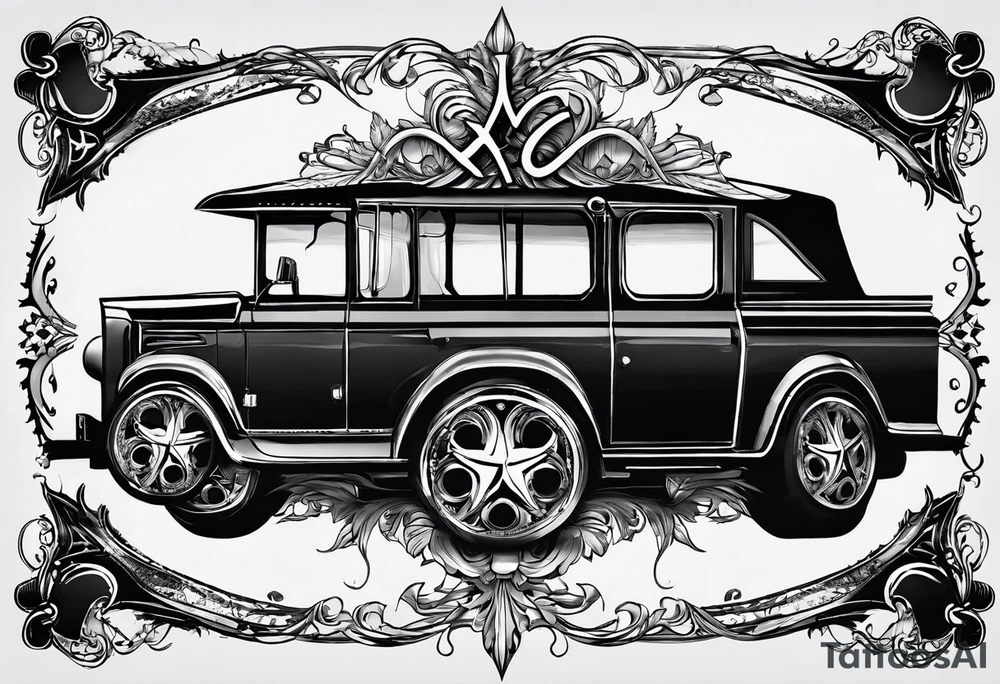 I need a tattoo design that only includes the letters X and I, with a dark and gothic style. tattoo idea