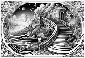 Valhalla stairs tattoo idea