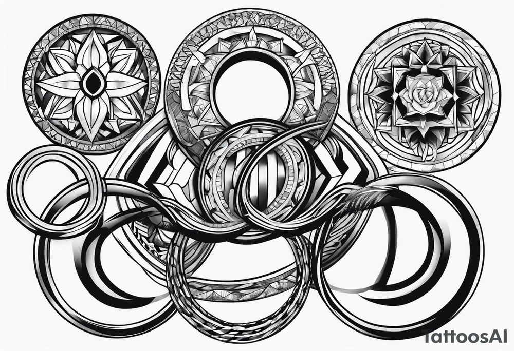 three rings tattoo idea