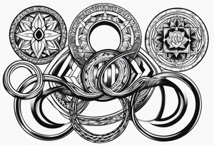 three rings tattoo idea