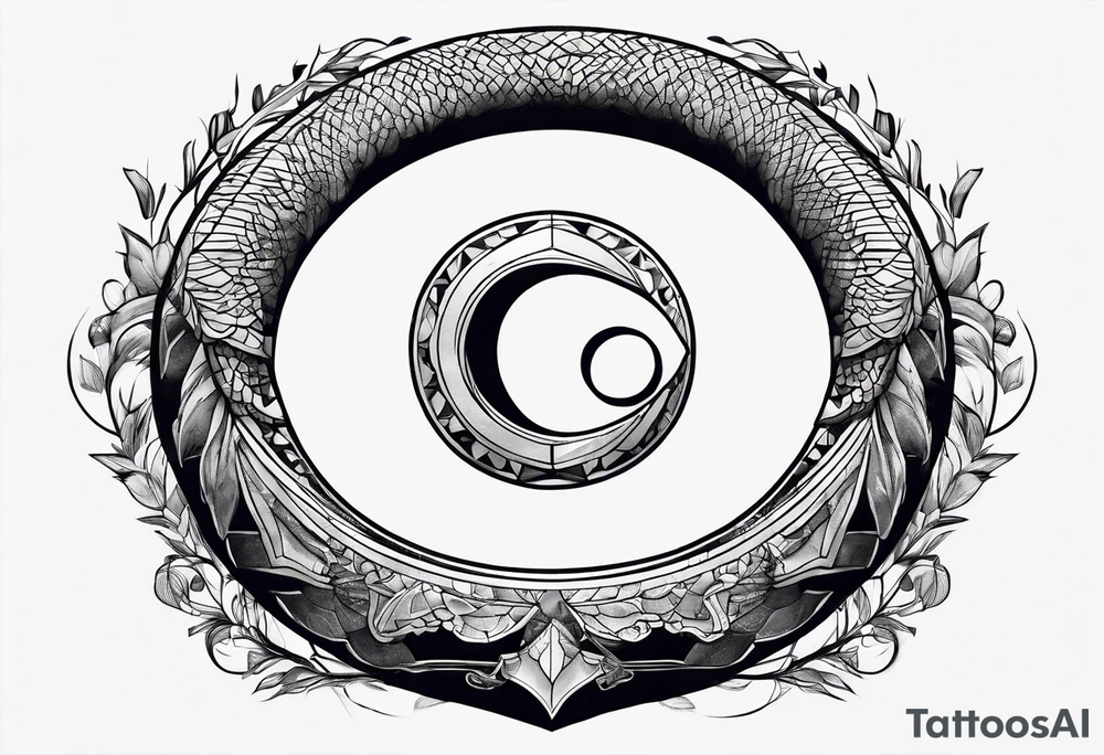 dead ouroboros tattoo idea