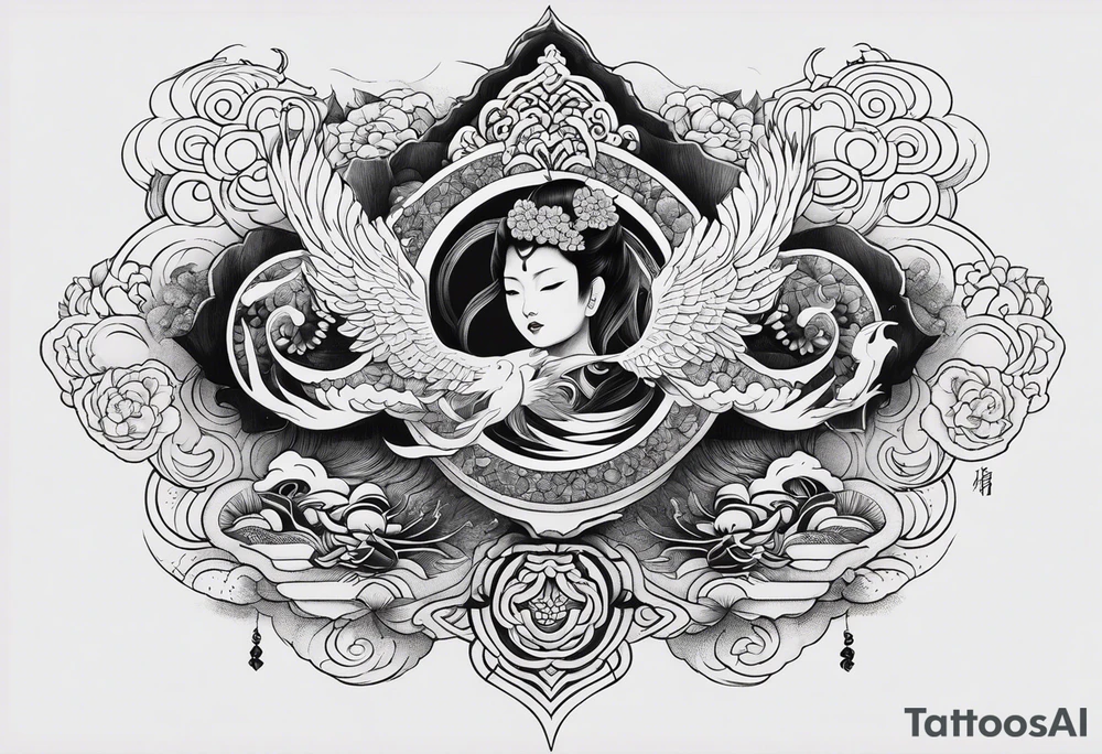 Reincarnation long forearm tattoo tattoo idea