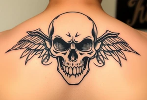 Chicano style. Skull, motorcycle tattoo idea