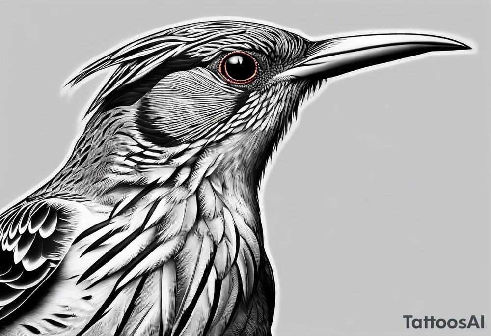 wattlebird tattoo idea