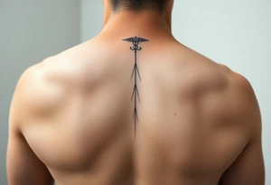 No more pain minimalistic fine line feminine tattoo idea
