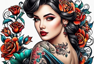 A lady tattoo idea