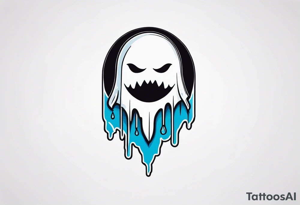 ghost who crying tattoo idea