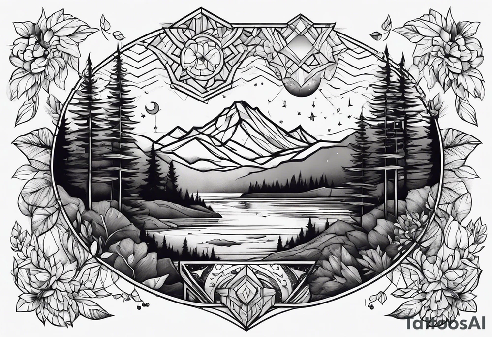 wilderness tattoo idea