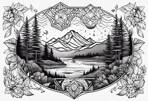 wilderness tattoo idea