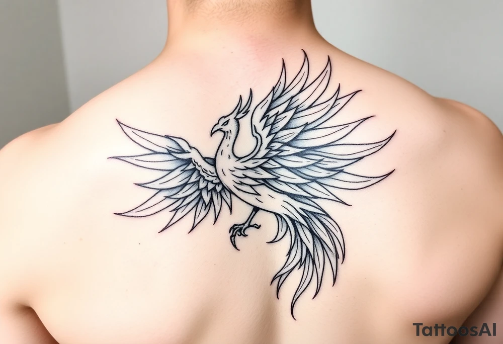 phoenix aesthetic unique anime theme blazing tattoo idea