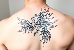 phoenix aesthetic unique anime theme blazing tattoo idea