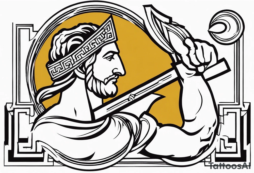 greek strength tattoo tattoo idea