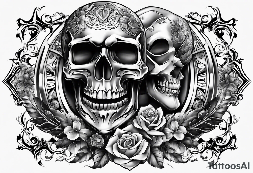 Chest tattoo gangsta tattoo idea