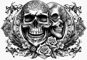 Chest tattoo gangsta tattoo idea