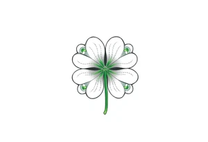 4-leaf clover tattoo idea