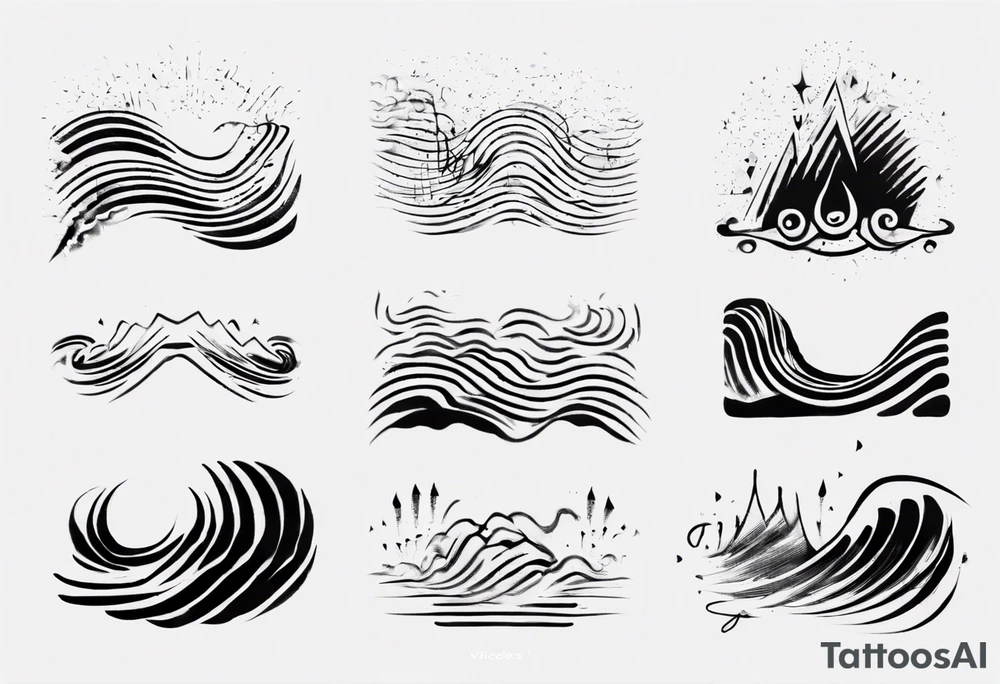 god is in the soundwaves tattoo idea