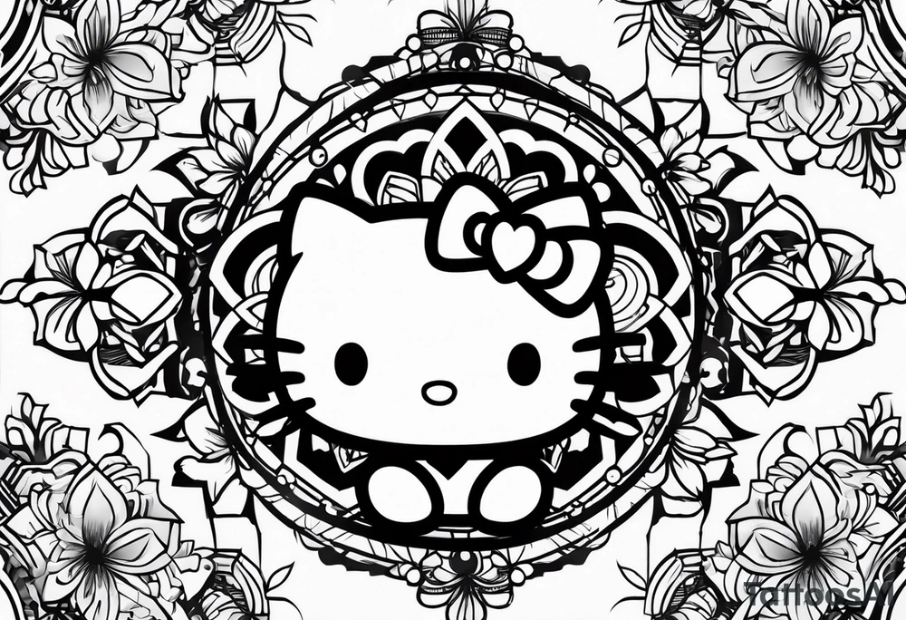 hello kitty tattoo idea