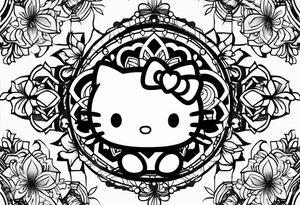 hello kitty tattoo idea