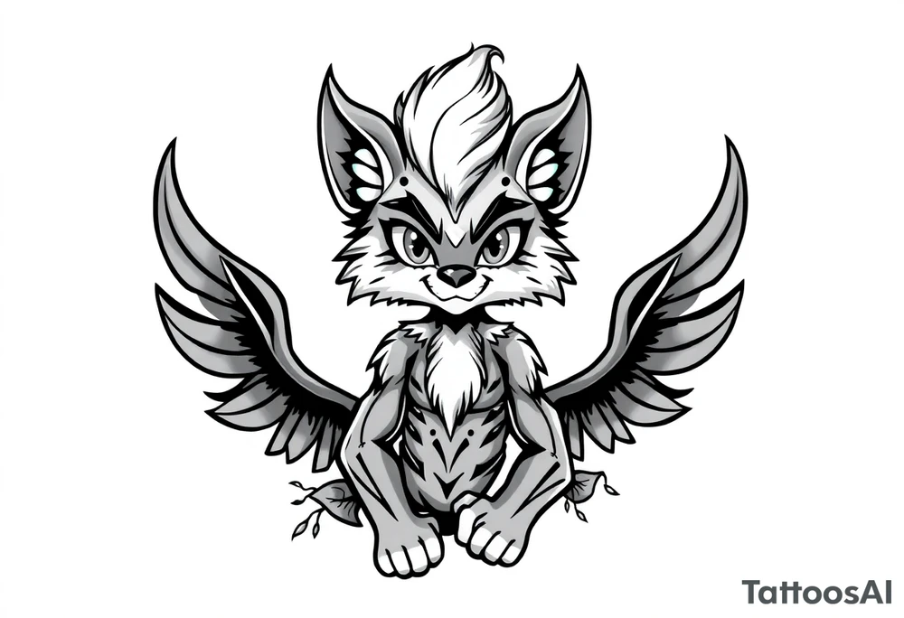 furry cartoon fursona ANTHROPOMORPHIC HUMAN masculine tattoo idea