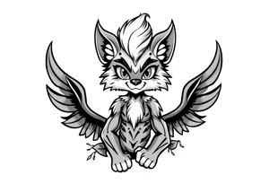 furry cartoon fursona ANTHROPOMORPHIC HUMAN masculine tattoo idea