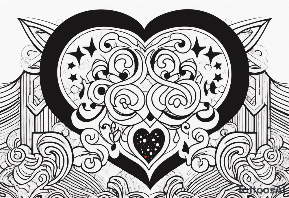 Love, source, abundance, Gemini symbol tattoo idea