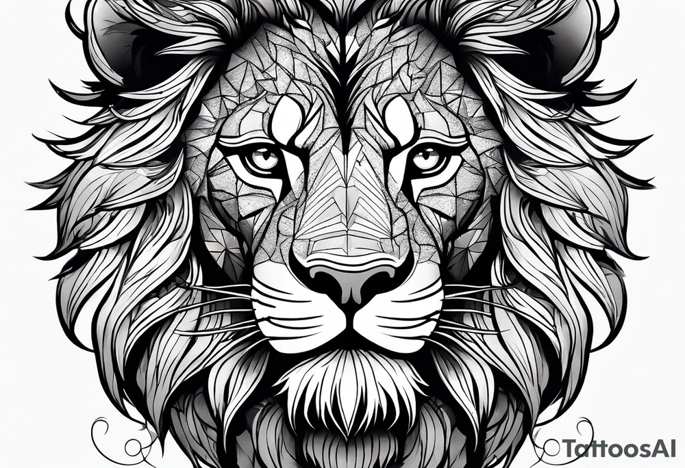 a lion tattoo idea