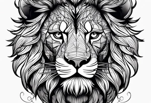 a lion tattoo idea