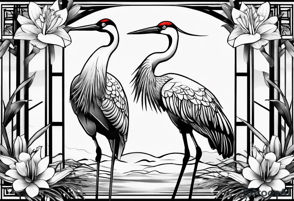 crane with lillie’s in the background with some bamboo tattoo idea