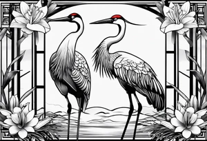crane with lillie’s in the background with some bamboo tattoo idea