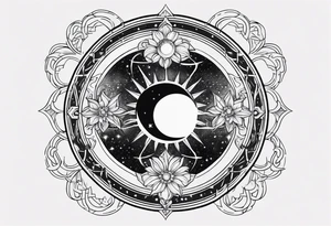 Cancer zodiac moon tattoo idea
