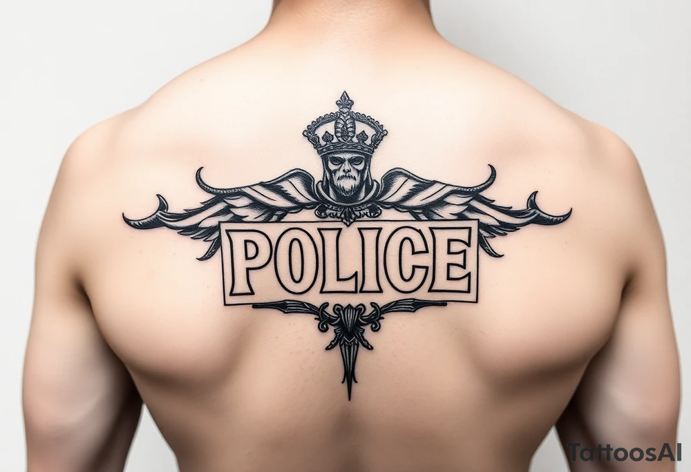 Police tattoo idea