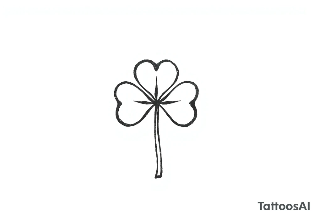 Irish clover tattoo idea