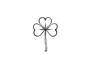 Irish clover tattoo idea