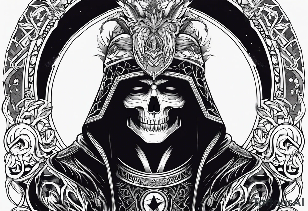 Thanatos, the god of death tattoo idea