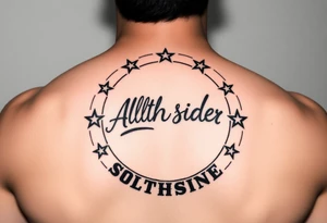 all-star circle, saying inside Southside all-star tattoo idea
