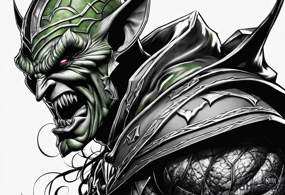 Green goblin tattoo idea