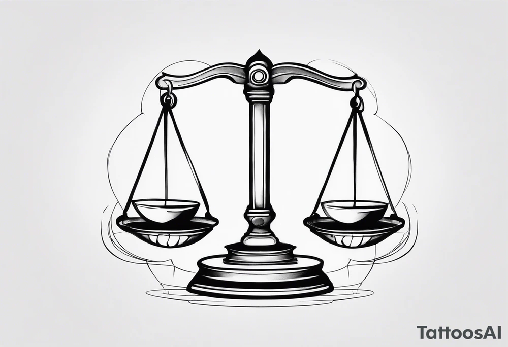Tip the scales tattoo idea