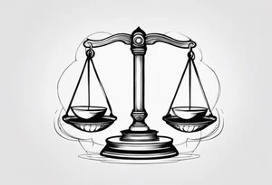 Tip the scales tattoo idea