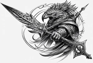 spear tattoo idea
